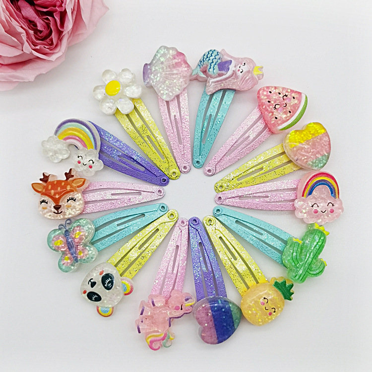 Cross-border new cute cartoon BB clip children's broken hairpin girls baby small hairpin headdress children's hairpin wholesale