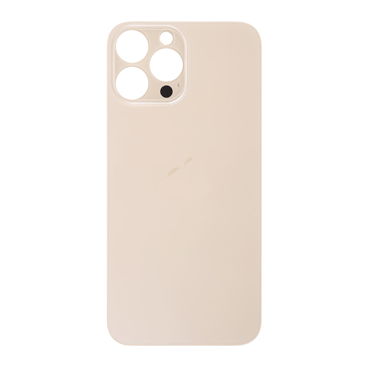 Remove-free large hole back cover glass with logo small hole electroplating dripping beads for Apple mobile phone 13/14/15