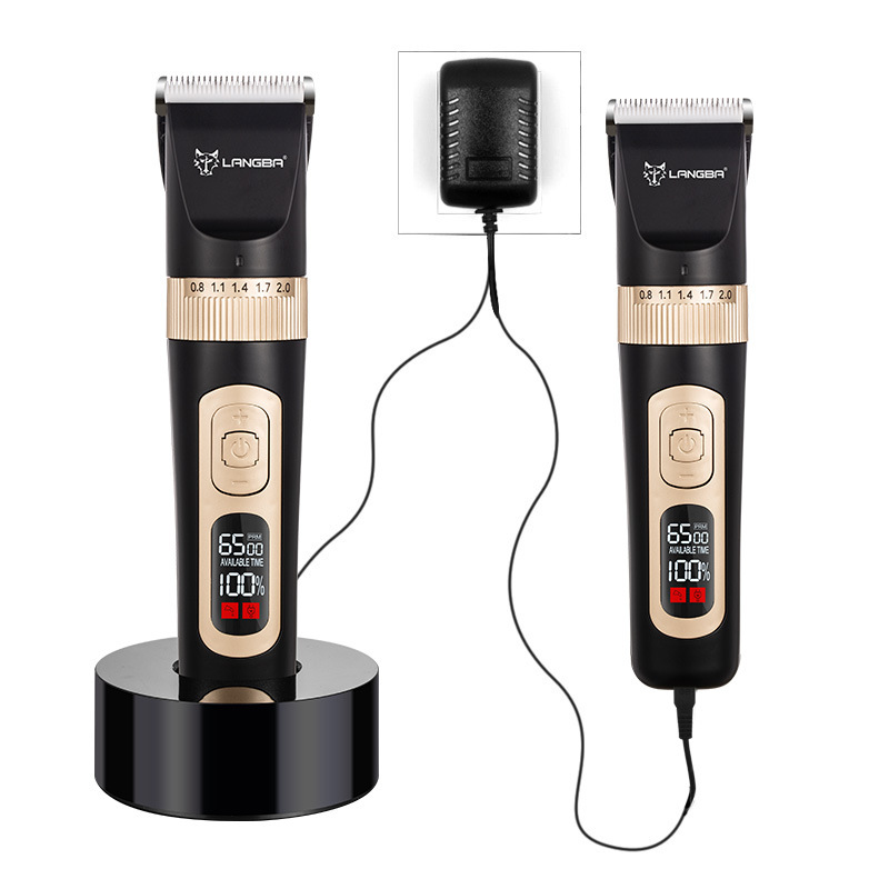 Source manufacturers cross-border rechargeable animal hair clipper Amazon dog electric clipper electric clipper pet shaving device