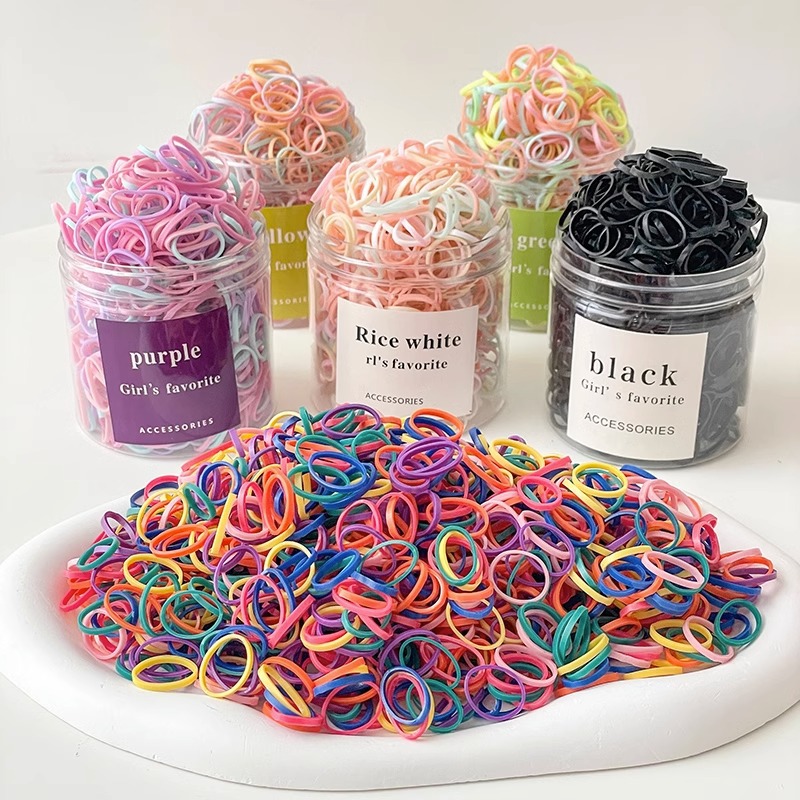 Baby's Hair Rope Disposable Rubber Band Children's Hair-free High Elastic Durable Head Rope Girls Tie Head Rubber Band Hair Ring