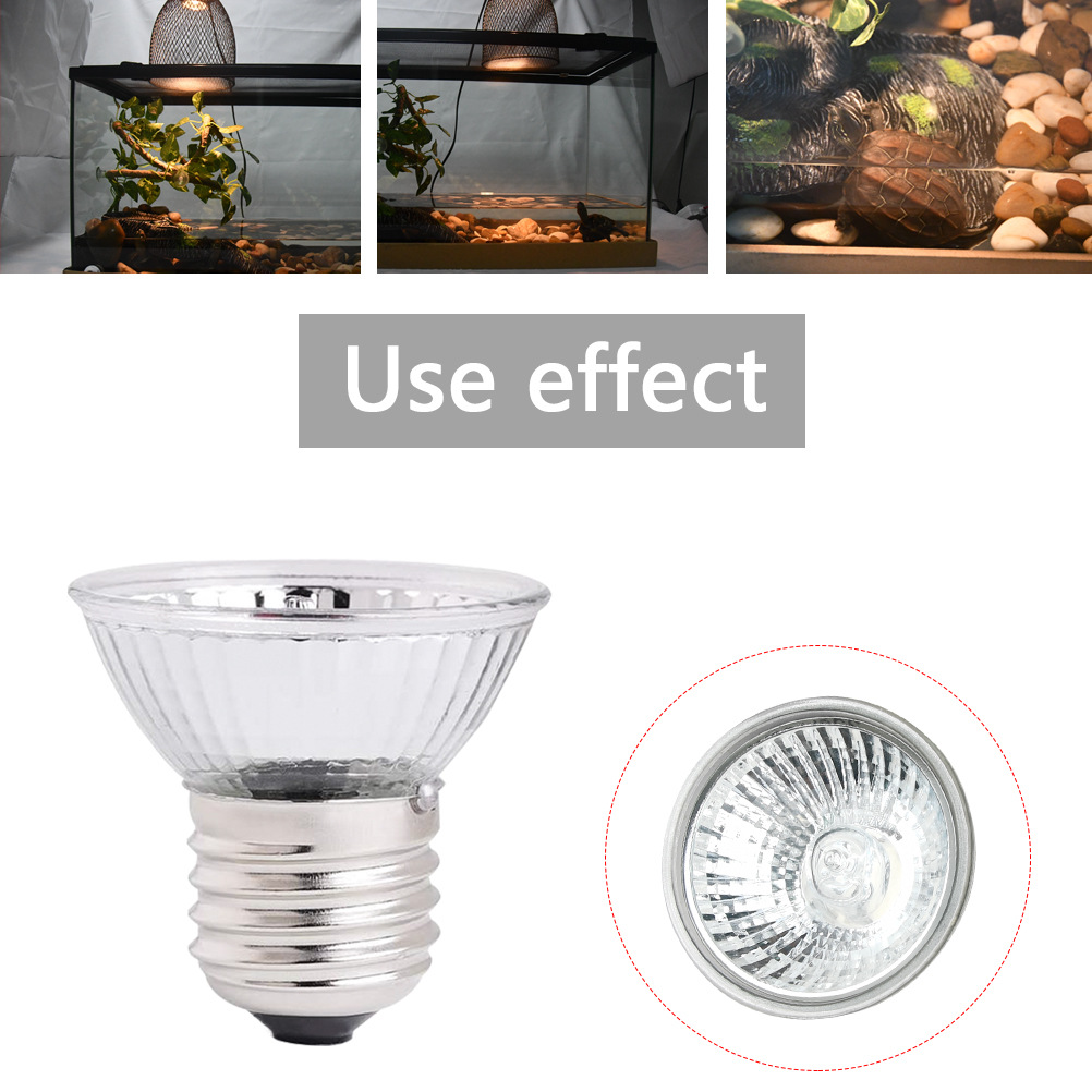 UVA/UVB halogen lamp pet reptile heating Sun backlight full inspection aging test Full Spectrum lizard turtle lamp