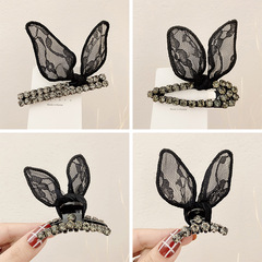 Small Bangs Grab Clip 2022 New Crystal Flower Side Hairpin Korean Internet Celebrity Mini Elegant Grab Hair Accessories_voghion.com
