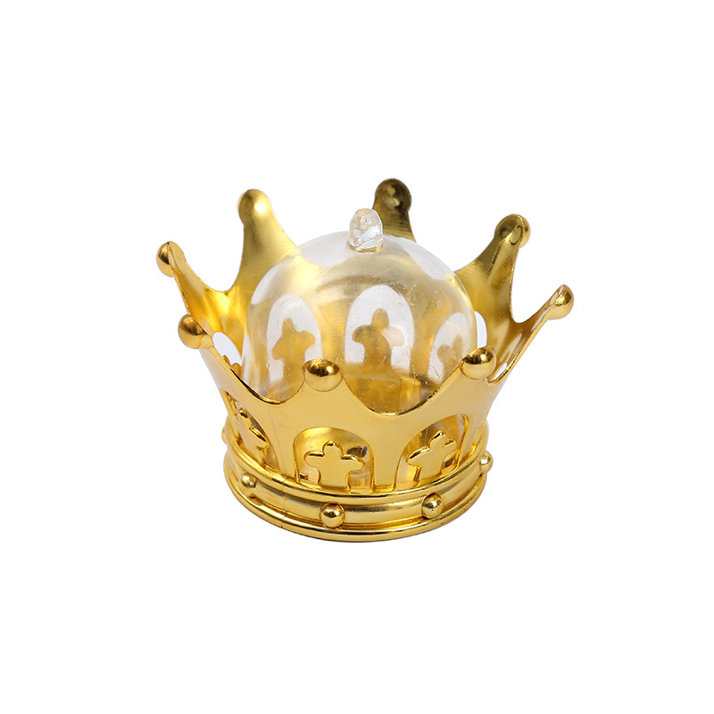 Новая 3D Гальваническая коробка для конфет Crown Пластиковая Свадебная подарочная коробка для конфет Творческая коробка для упаковки пищевых продуктов