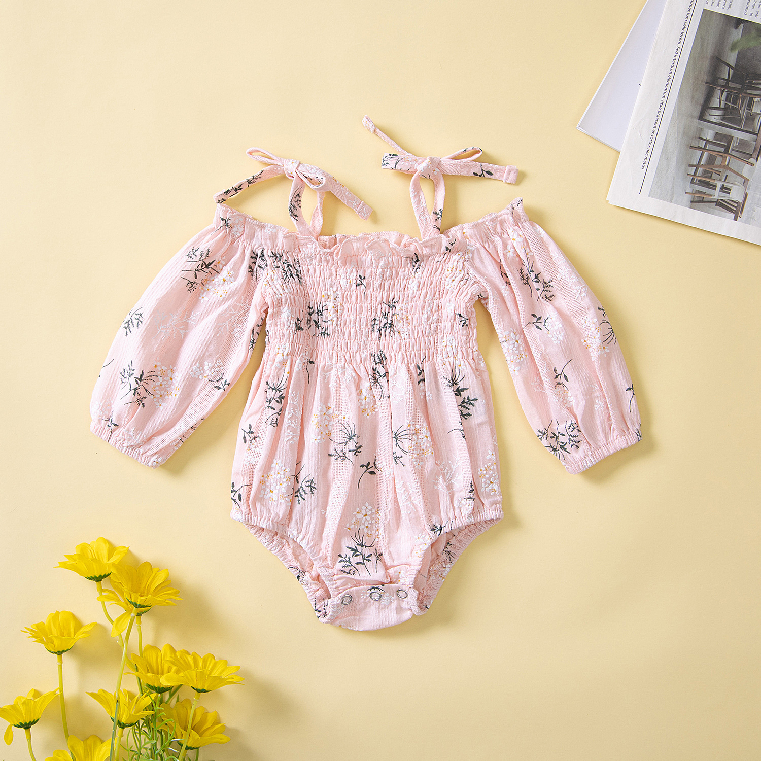 samgamibaby cross-border children's clothing summer baby sweet sling jumpsuit ins cute floral