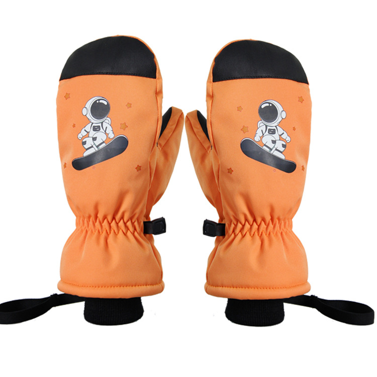 24 Winter New Waterproof Children's Ski Gloves Warm Non-slip Snowboard Children's Ski Gloves