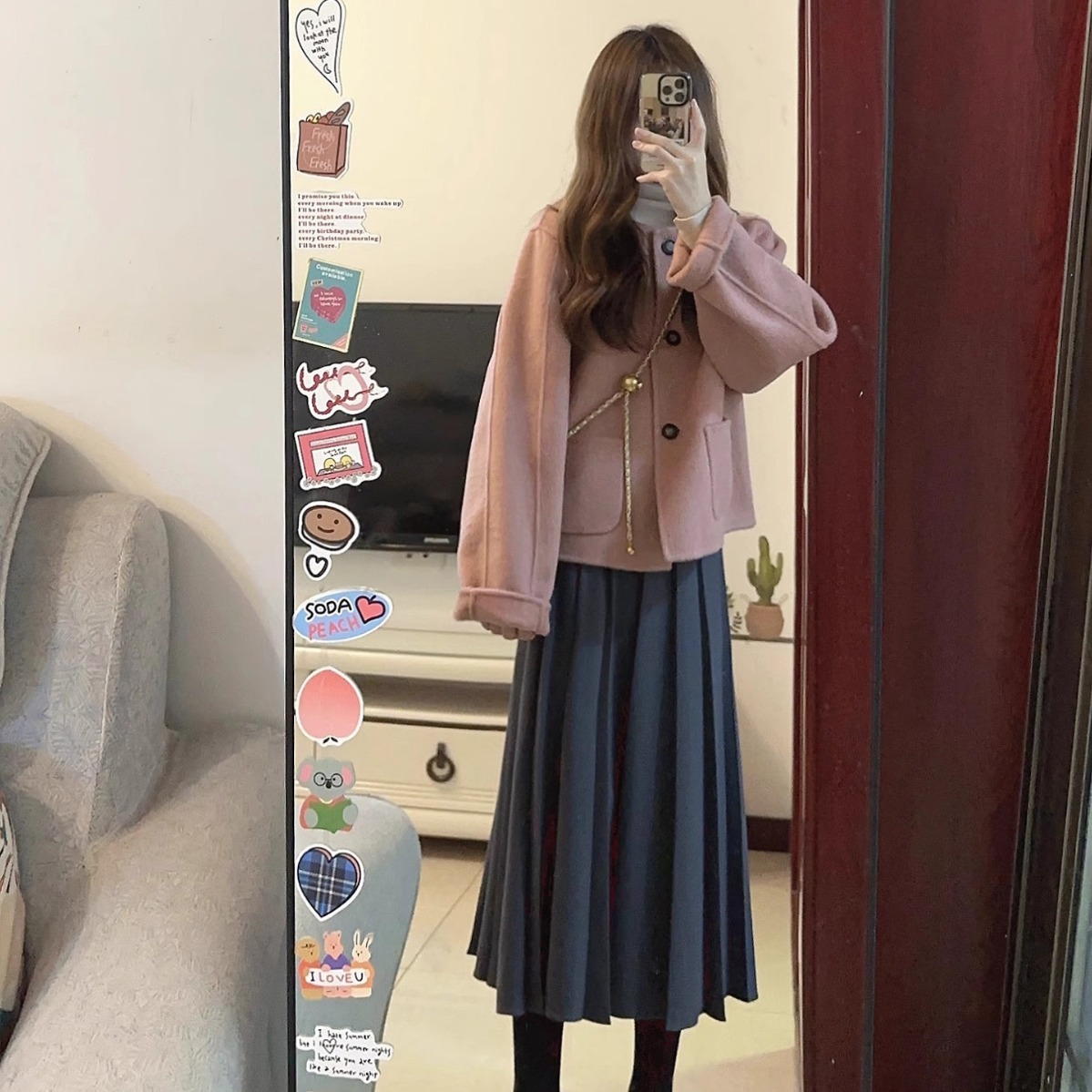 2024 autumn and winter New  style short coat women's unique super nice high-end sense small Korean style popular Woolen_voghion.com
