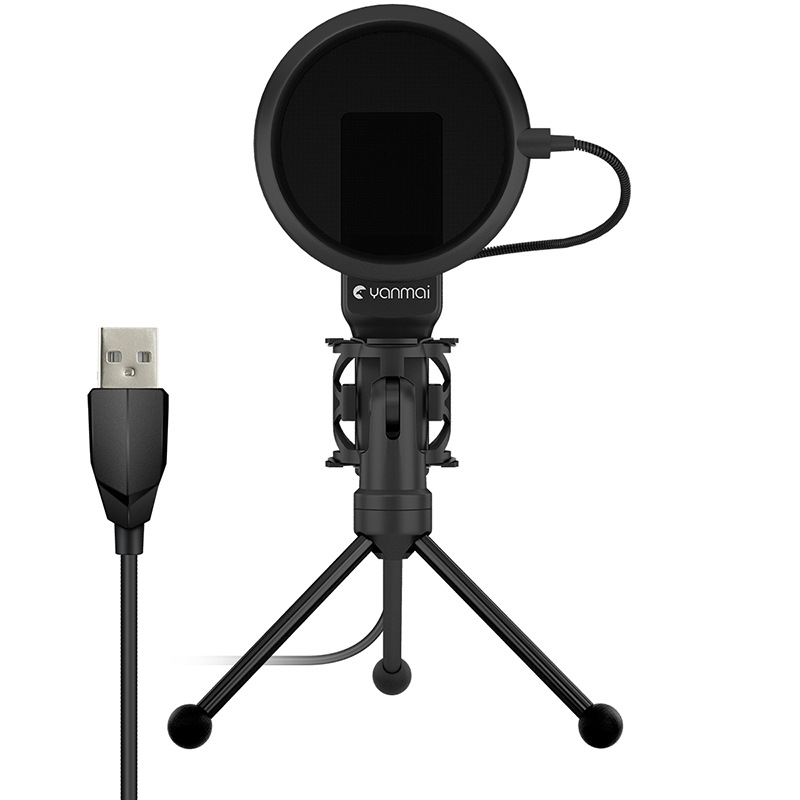 SF-777 USB interface singing game recording microphone computer desktop office condenser microphone Live conference