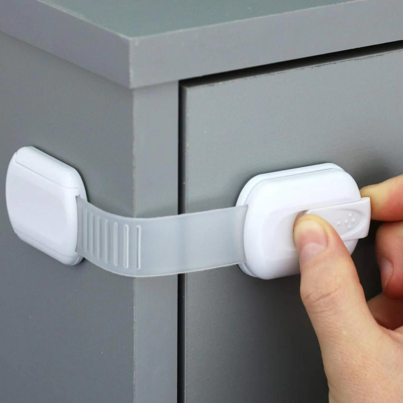 New children's safety lock baby drawer lock baby anti-pinch hand cabinet refrigerator toilet child lock wholesale