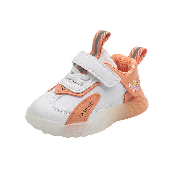 Spring and Autumn New 0-1 1 2-3 Year Old Baby Toddler Shoes Non-slip Soft Bottom Baby Shoes Breathable Leather White Shoes Children's Shoes