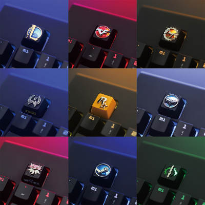 Key Shike personalized relief zinc aluminum alloy metal key cap mechanical keyboard R4 height button 78 yuan