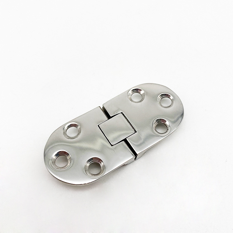 Stainless steel 316 one-piece hinge 66 * 30mm casting Oval loose-leaf folding flap hinge semicircle hinge