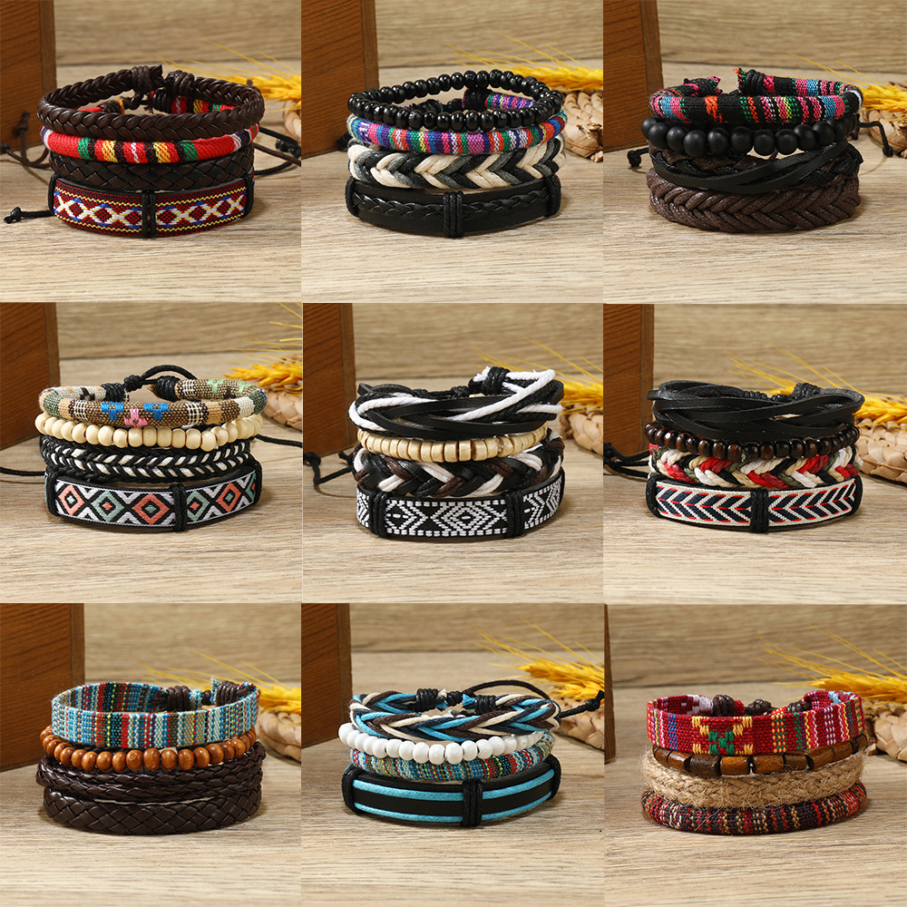 2024 New Bohemian Style Bracelet, Ethnic Multi-Color Beaded Jewelry for Women, Hand-Woven Wholesale