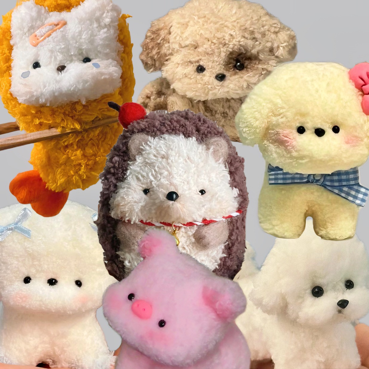 20MM super tight torsion bar coarse coral wool puppy simulation animal handmade diy fluffy diy material wholesale