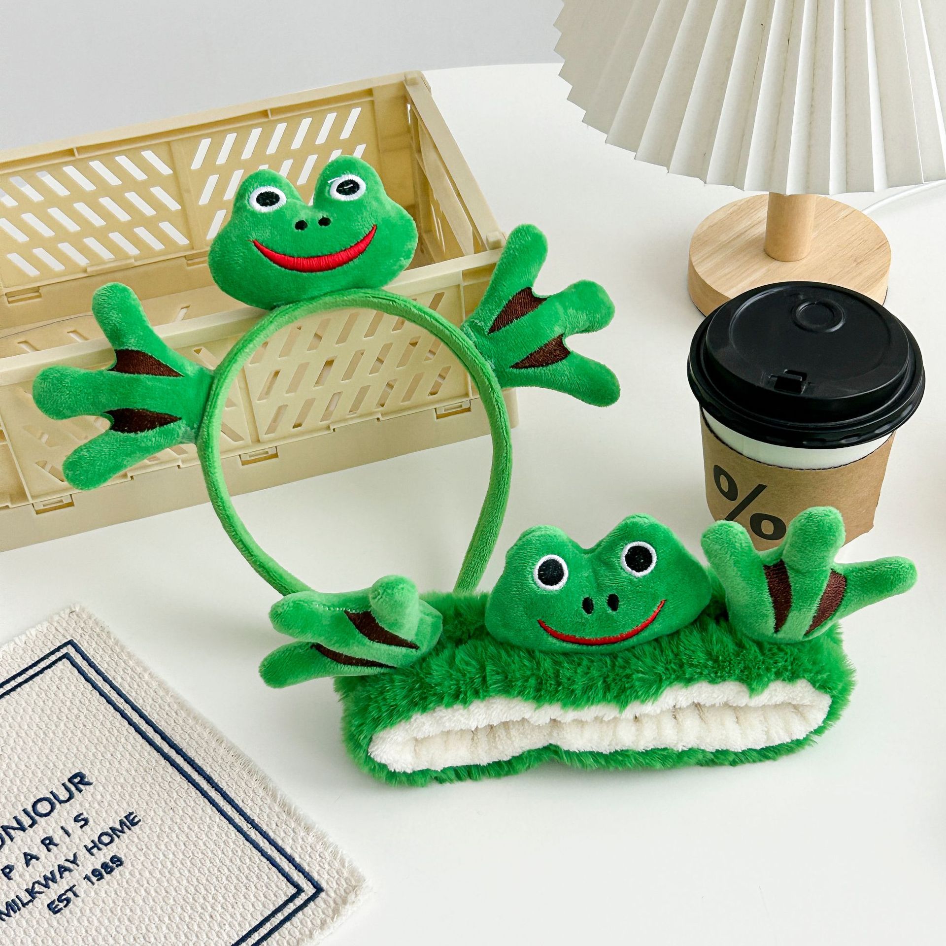 Cartoon Cool Frog Hair Band Internet Celebrant Cute Animal Hair Band Women's High Cranial Top Head Band Plush Hair Accessories Wholesale