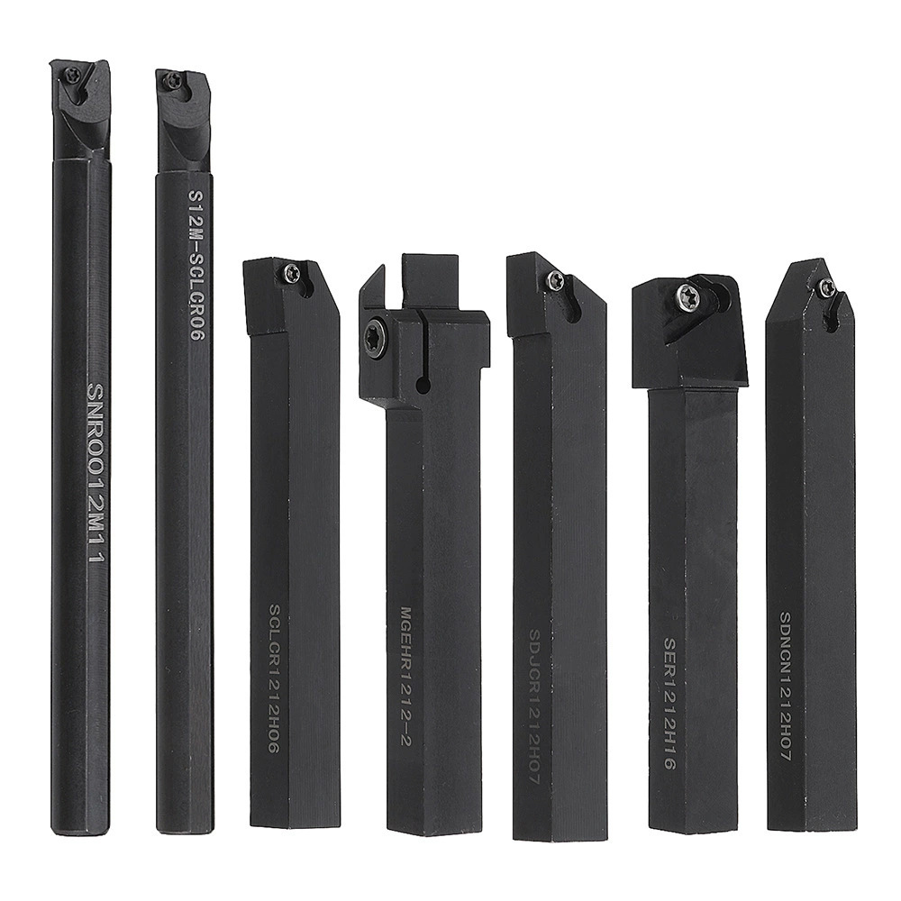 Cross-Border Popular 7-Piece Set 12mm Turning Tool Set 7 Blades + 7 Blades