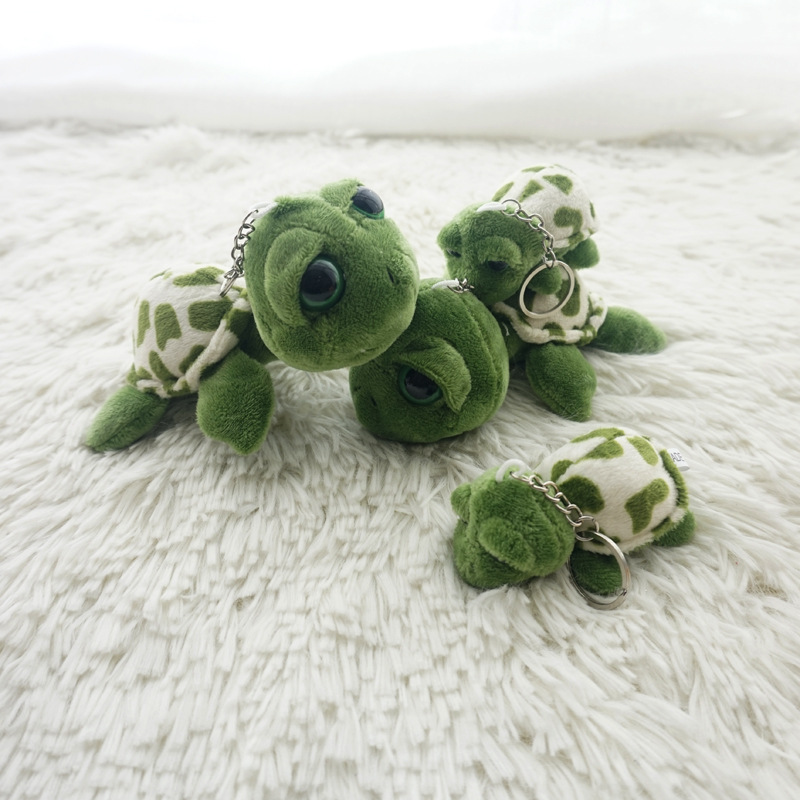 Cute turtle turtle plush pendant schoolbag pendant girl bag jewelry girl heart doll keychain wholesale