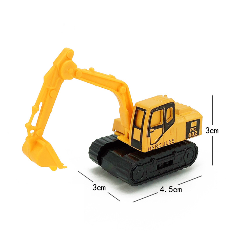 Excavator sliding alloy car model cross-border children's toy car simulation mini construction engineering car boy