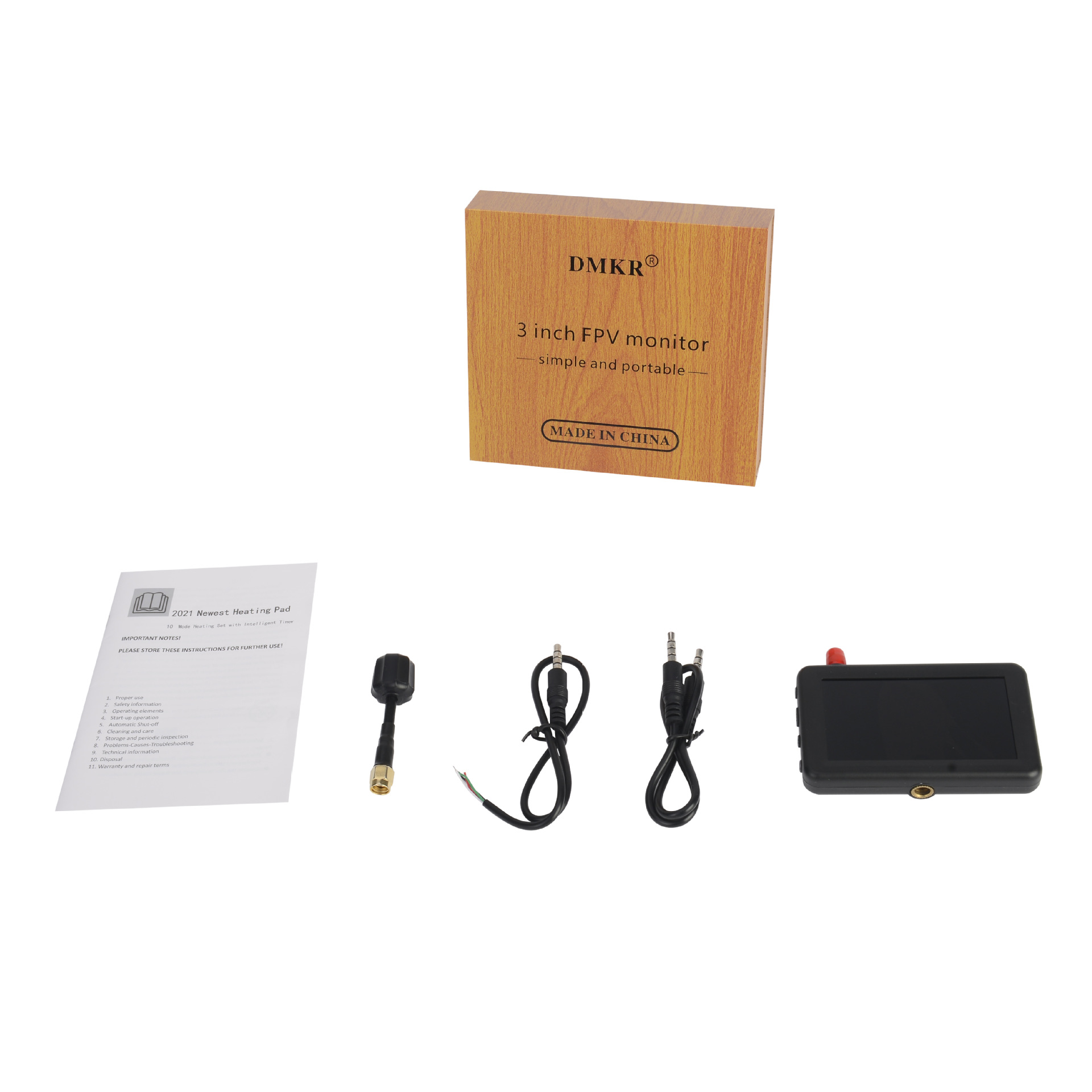 (Small Wholesale) 5.8g Analog Chart Transmission and Receiving Display FPV Mini 3 "Handheld Screen