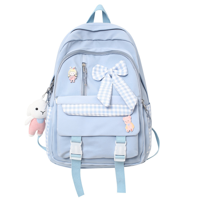 Primary School students three to five and six grade schoolbag girl bow cute sweet junior high school students backpack