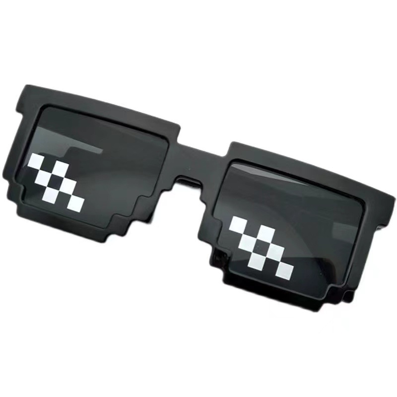 Hot-selling funny party mosaic glasses color printing mosaic sunglasses decoration magic mosaic sunglasses