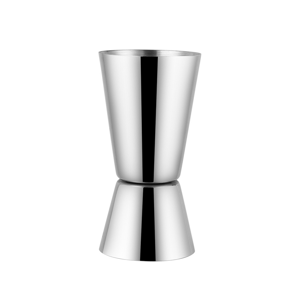 Stainless Steel Curled Ances Cup Double Head Measuring Cup Wine Measuring Ware Bar Bar Tone Cocktail with Tape Cup