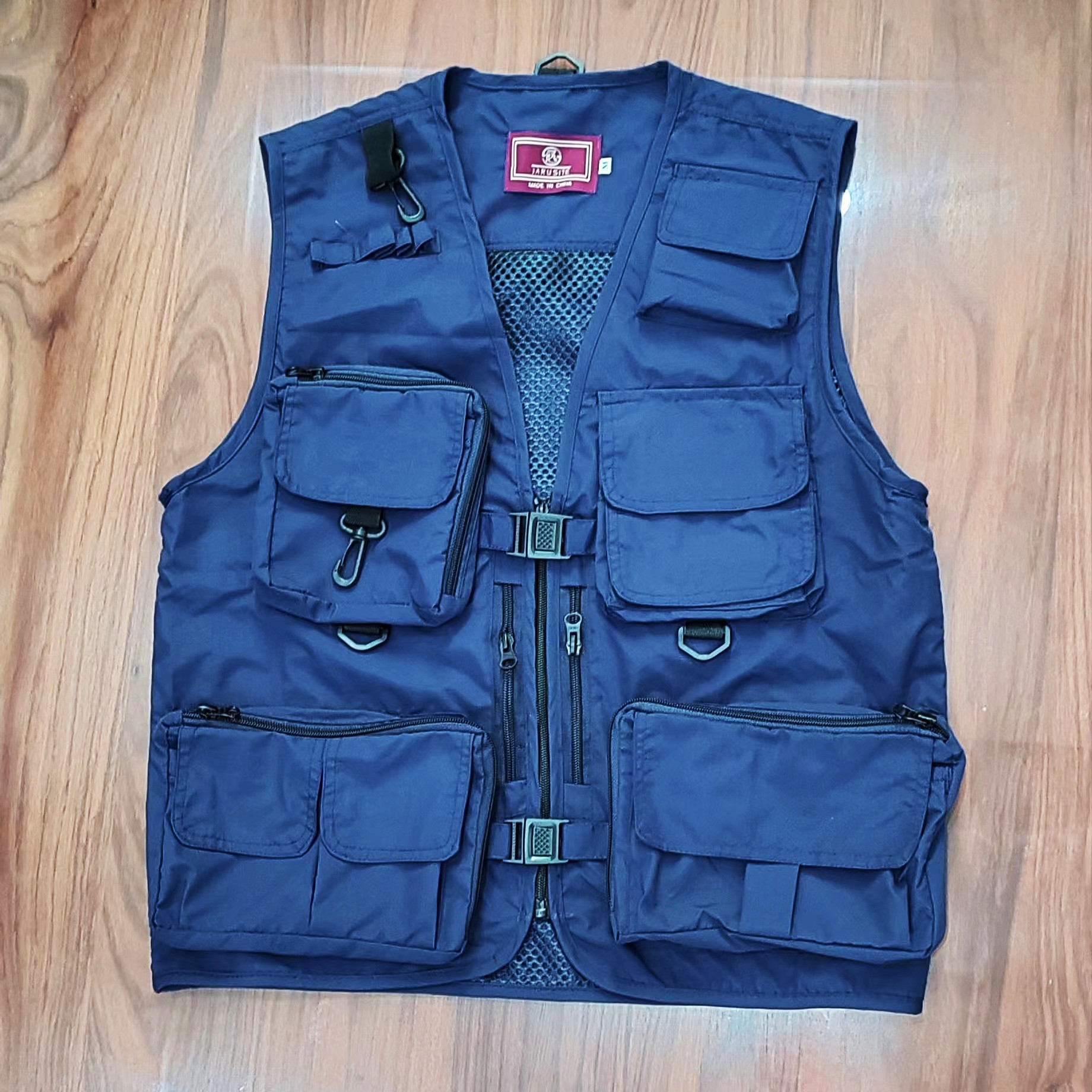Sports vest fashionable multi-magic pocket photography fishing volunteer vest summer mesh breathable workwear vest