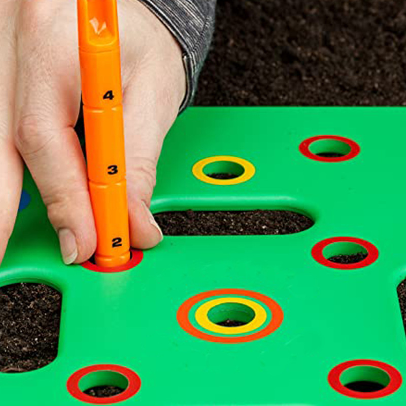跨境Seeding Square播种模板方形间隔工具园艺工具蔬菜植物种植板