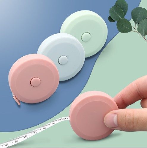 Mini Small Soft Ruler 1.5 m Plastic Tape Ruler Tape Ruler Telescopic Measuring Ruler Automatic Three-way Ruler Student Tape Ruler
