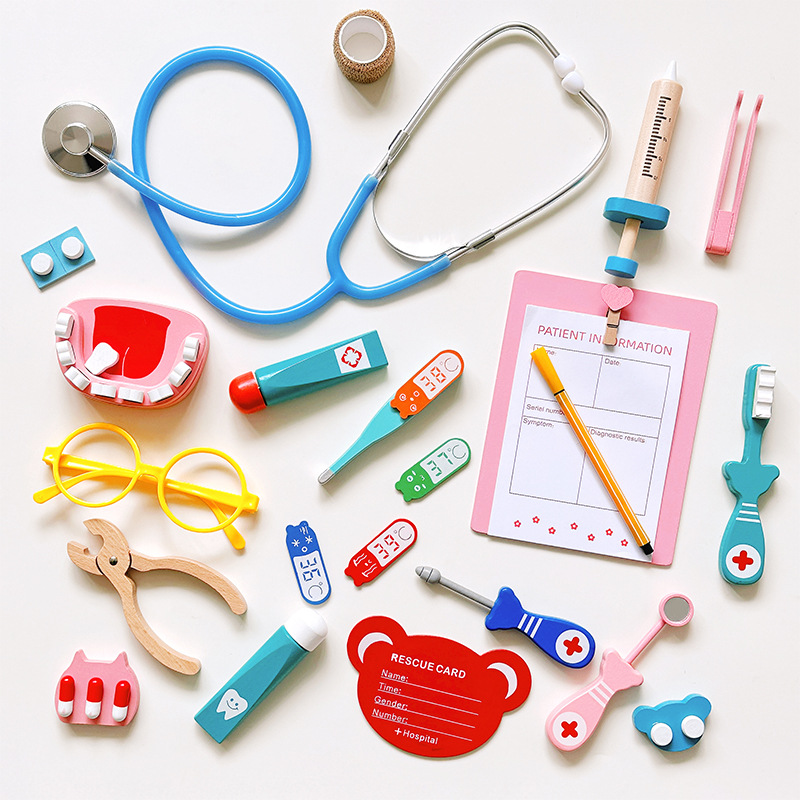 Little Doctor Children's Simulation Play-house Medical Kit suit Girl Nurse Injection Boy Stethoscope Toy