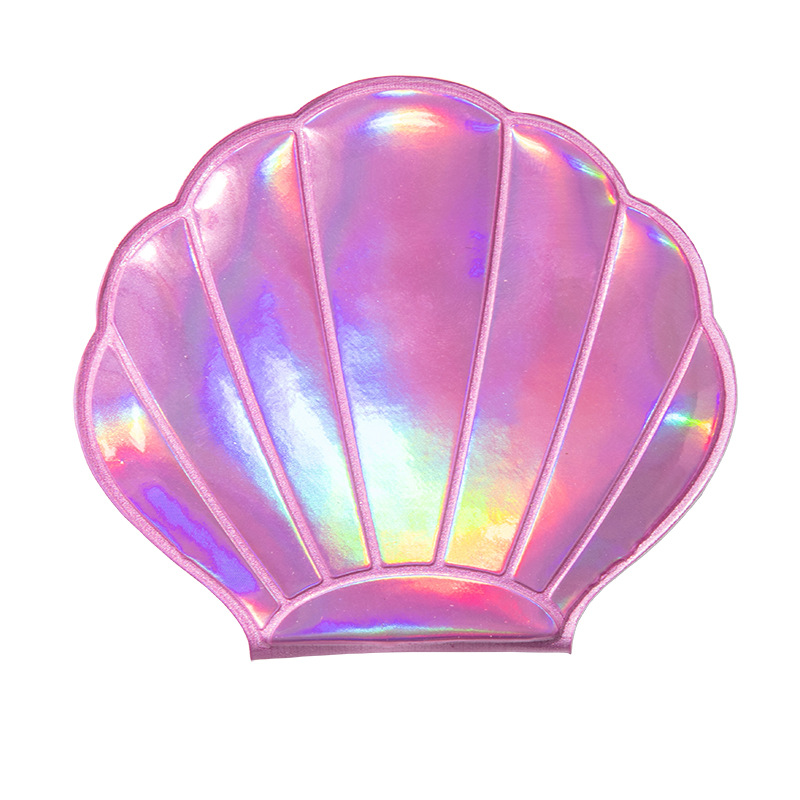Dream Laser Color Girl Heart Flash Shell Fairy Small Mirror Portable Double-Sided Makeup Mermaid Ji