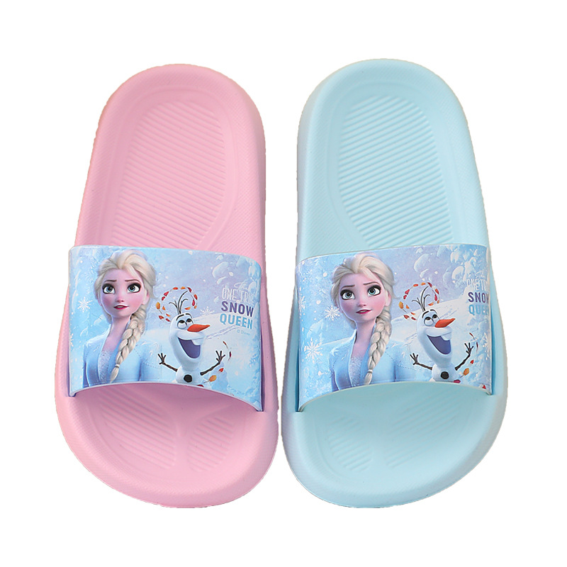 DSN Frozen 2 Girls Slippers Summer Cartoon Princess Elsa EVA Lightweight Soft Bottom Sandals