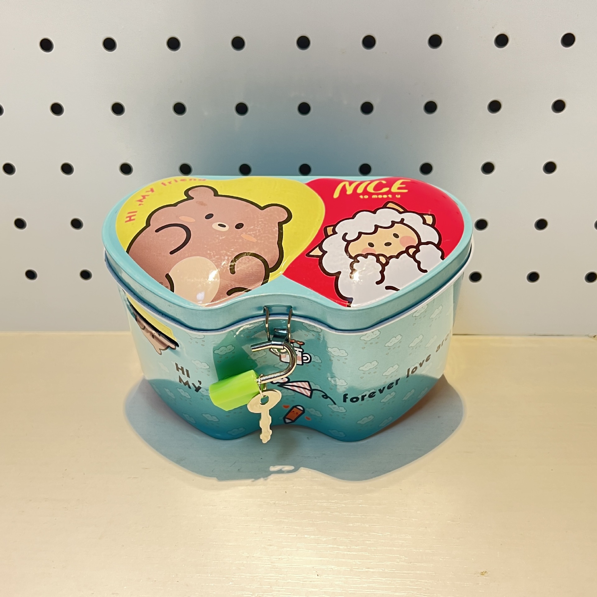 24-year new picture new children's creative double-heart large piggy bank Student Gift Piggy Bank kindergarten prize