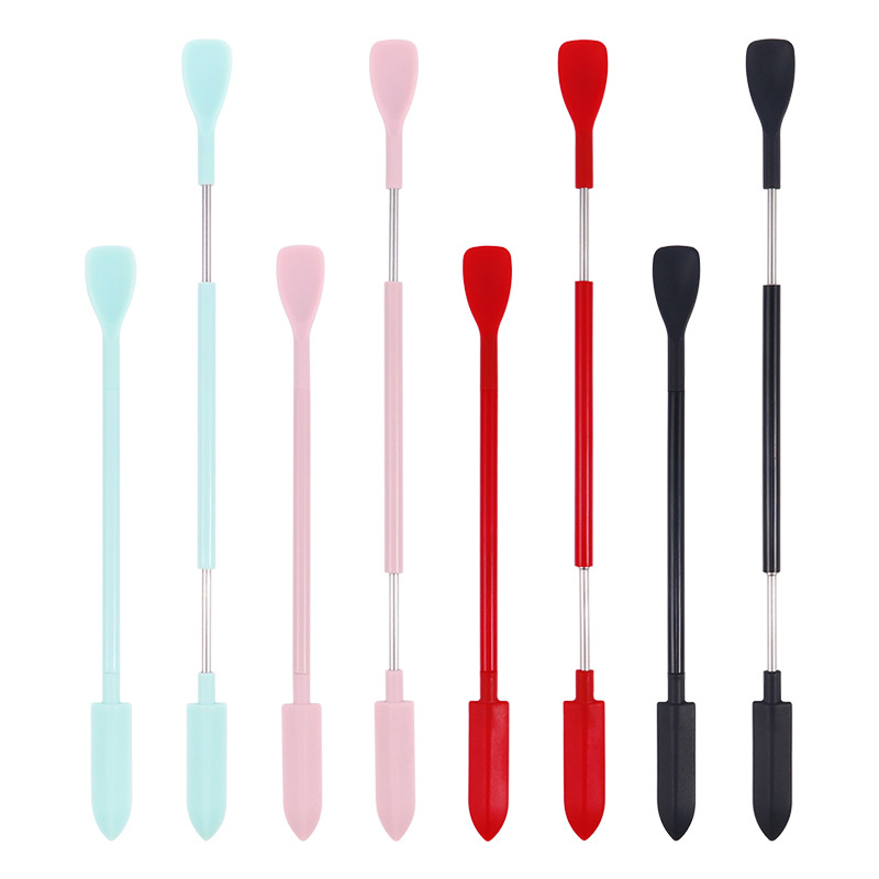 New double-headed scraper scraper spoon small oil brush scraping skin care cosmetics kitchen supplies jam mini scraper spoon