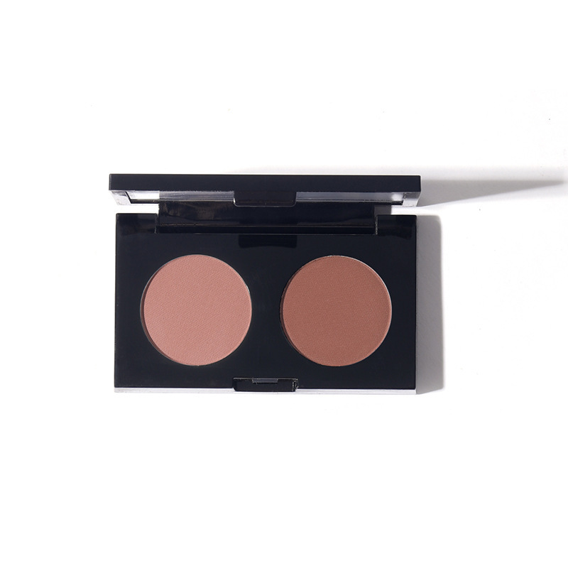 Phantom Bear Two-color Eye Shadow Blue Black and White Mini 2-color Eye Shadow Pearlescent Matte Live TikTok Quick Hand Same Style