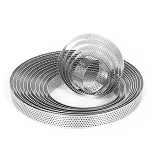 1mm thick 304 stainless steel round punching tower ring rice cake ring corn pancake mold French tart ring baking worker