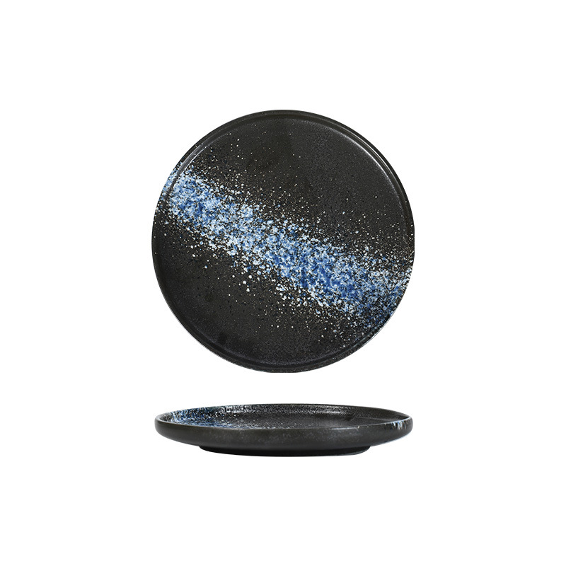 Cross-border Steak Dinner Plate Household Ceramic Western Food Italian Plate Japanese Sushi Plate Breakfast Snack Plate Creative Pizza Plate