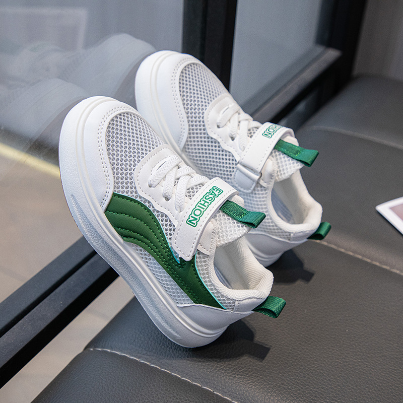 Children's Board Shoes Breathable Men's and Women's Mesh Shoes Summer New Ins Students White Shoes Soft Sole Boys Sports Children's Shoes