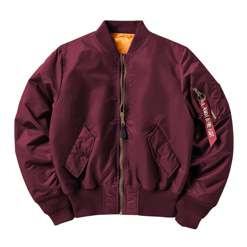 Aviator Jacket Men's MA1 Baseball Suit Trendy Ins Spring and Autumn Thin Outerwear Air Force Army Green Couple Bread Suit Coat