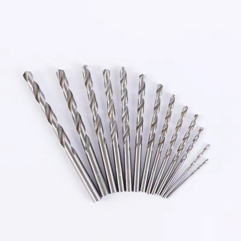 Hot High Speed Steel Twist Drill Set Straight Handle Twist Drill Perforation Carpentry Drill Titanium Plated 13 Piece Set Twist Drill Set