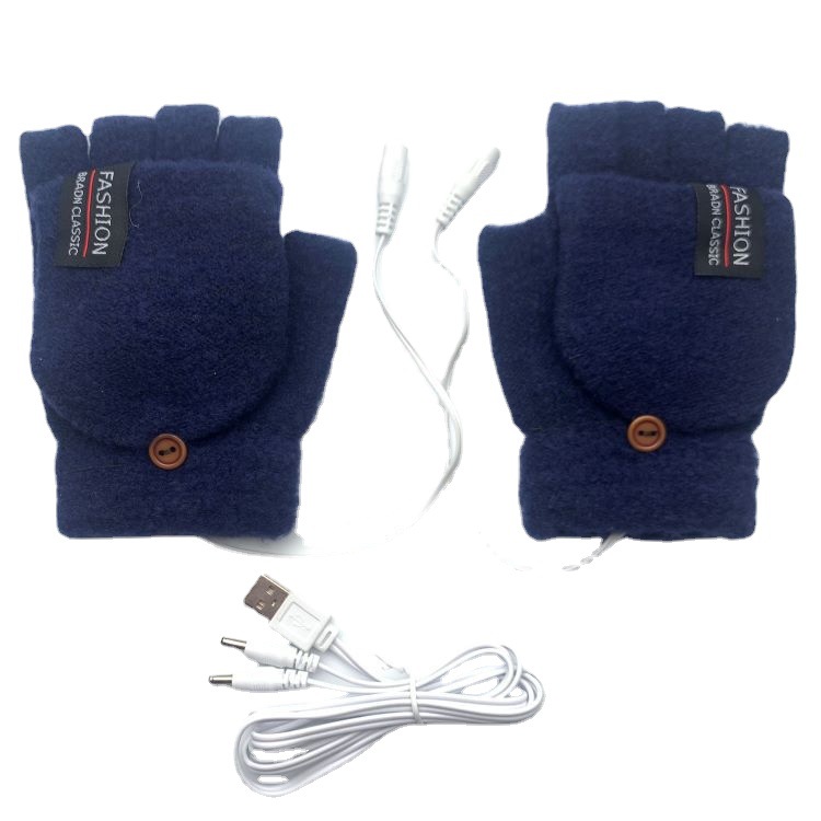 Sähkölämmityshanskat USB puolisormi sähkölämmitys ulkokäyttöön sisäkäyttöön 2 miesten talvi lämmin rajat ylittävä toimitus_voghion.com
