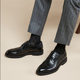 2023 Autumn New carved brogue British Korean style business formal leather shoes men's all-match bridegroom wedding shoes