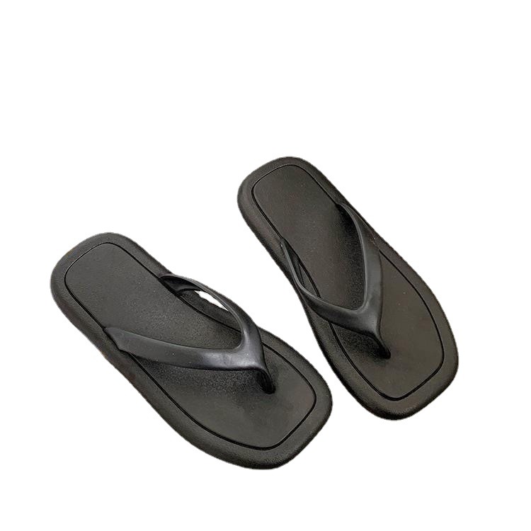 Korean summer Internet celebrity flat sandals for women, simple outer flip-flops, fashionable soft-soled flip-flops, anti-slip beach shoes