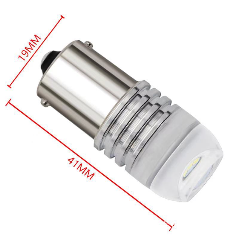 Motorcycle steering brake light 1156 1157 5630 3 lights 7440 7443 concave lens P21W BAY15D
