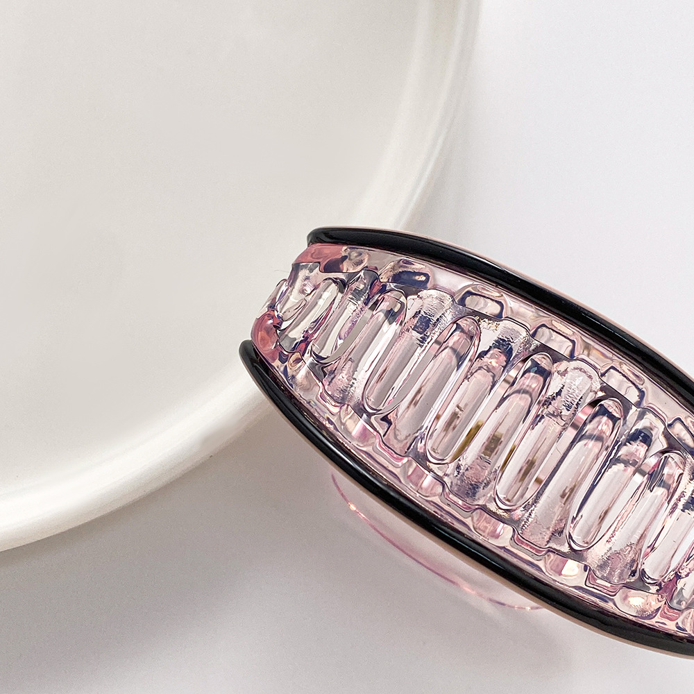 Diamant Ovale clip Net rood half stropdas haar opgestoken haarspeld kinderen Bad clip schattige haarspeld Koreaanse stijl haaraccessoires Hoog gevoel_voghion.com