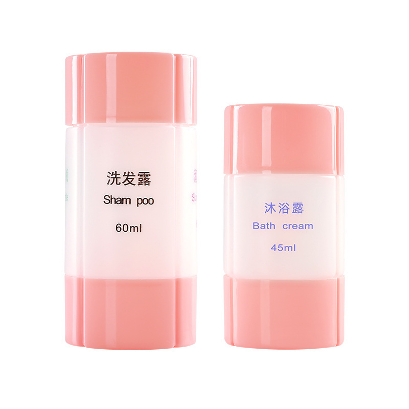 Travel Bottling Cosmetics Four-in-One Travel Writing Set Shampoo Body Soap Creative Empty Bottle Storage Bottle