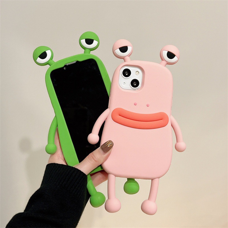 Sausage mouth frog for Apple 13proMax mobile phone shell silicone iPhone14 cartoon 12 funny 3D shell 11