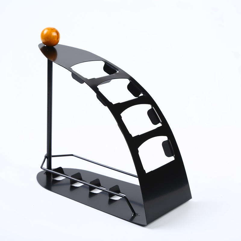 Korean Style Creative Iron Four-compartment Storage Rack Office Desktop Stationery Storage Rack Remote Control Storage Holder