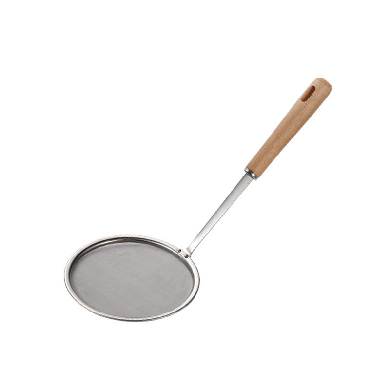 Sanrui 304 stainless steel oil filter spoon skimming oil separator spoon fishing oil colander ultra-fine defoaming 100 mesh filter spoon