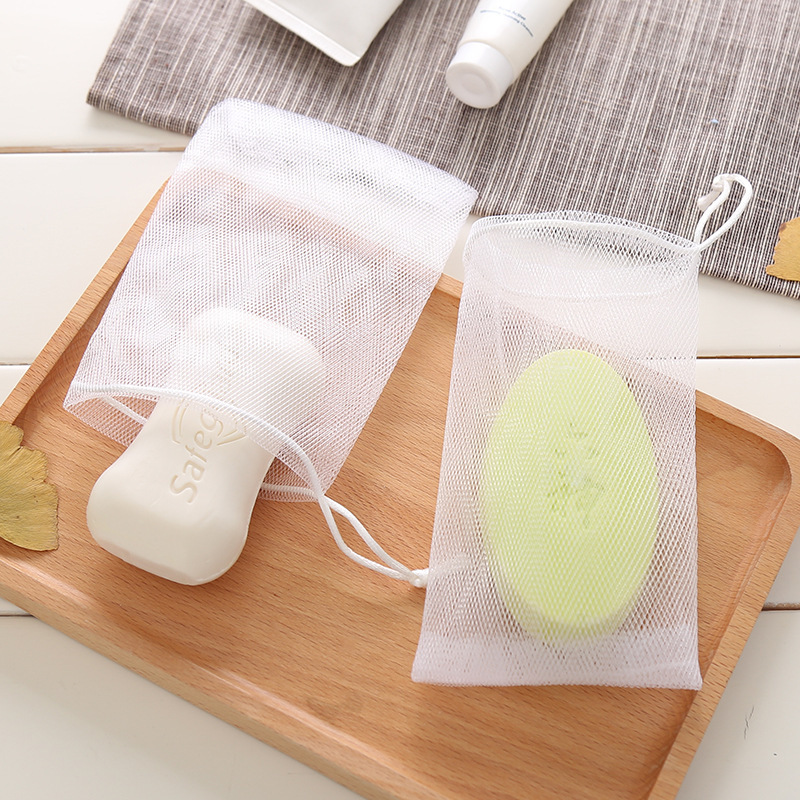 Factory Direct Supply White Rope Foaming Net Foaming Net Hand Soap Cleansing Net Face Wash Foaming Net Soap Net Foaming Net