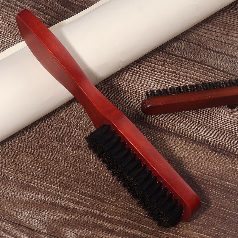 Foreign trade wholesale bristle beard brush Lotus wood oil head brush men beard modeling care cleaning brush hair comb brush